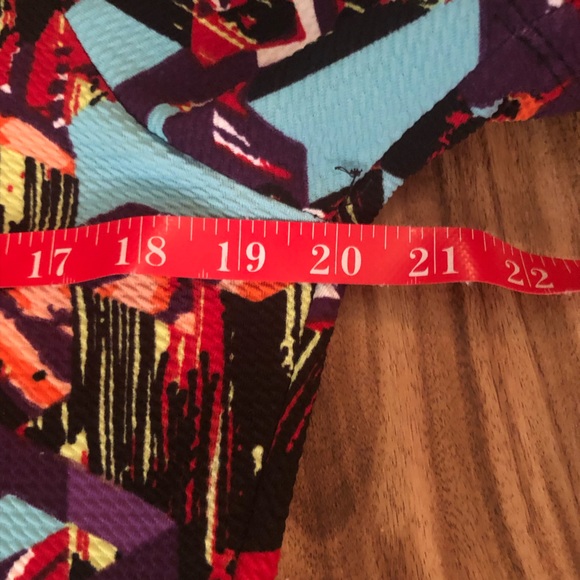 LulaRoe Amelia dress jewel tone geometric print size XL - Picture 7 of 7